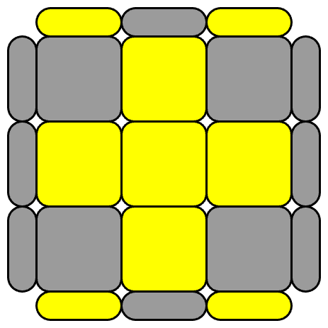 CubeAlgo diagram for Full OLL case 21